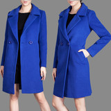 2015秋冬季新款正品韩版羊绒大衣中长款西装冬装羊毛呢子外套女