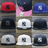 条纹MLB棒球帽NY 帽子洋基队秋款情侣男女运动休闲帽可调节平沿帽