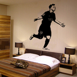 梅西足球明星墙贴纸 球迷宿舍客厅玄关卧室床头体育馆背景装饰贴