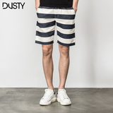 DUSTY潮牌男装夏季新品针织条纹工装短裤休闲运动宽松沙滩裤子
