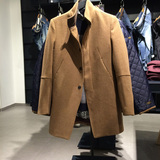 [转卖]2014专柜正品代购杰克琼斯新款男士羊毛呢大衣风衣外套 2
