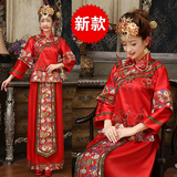 新款秀禾服绣禾服新娘中式礼服结婚旗袍龙凤褂红色中式婚礼典礼服