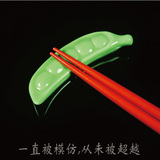 台湾可爱卡通动物蔬菜筷架筷子架创意陶瓷筷托搁架日本筷枕勺托