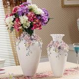 花瓶欧式白色陶瓷干花简约瓷器客厅餐桌摆件软装家居饰品创意插花