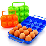 户外鸡蛋盒子野餐便携塑料6格鸡蛋盒12格鸭蛋包装便携鸡蛋托