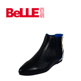 Belle/百丽女靴女鞋牛皮 马毛短靴BEU40冬季女靴 专柜正品