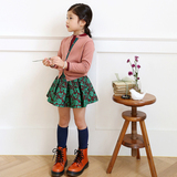 2015韩国童装秋冬新款女童针织开衫儿毛衣上衣中大童儿童保暖外套
