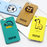 韩国卡通潮牌iphone6手机壳苹果6s手机套萌宠动物磨砂个性外壳潮