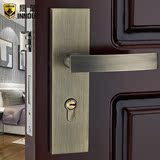 现代简约室内卧室门锁 欧式静音房内门锁 美式青古铜执手锁具把手