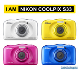 【包邮】日本直发尼康S33 Nikon尼康COOLPIX儿童数码相机防水防摔