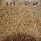 东北14年新糙米有机农家自产粗粮五斤包邮月子红稻米富鋅胚芽大米