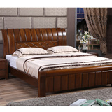 胡桃木双人床1.8米全实木家具1.5米中式高箱储物高档卧室家居婚床