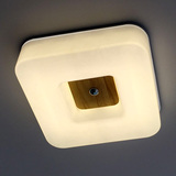 现代简约LED客厅灯 方形亚克力实木过道阳台个性创意卧室吸顶灯