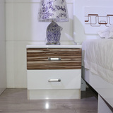 环保板式家具 简约储物柜 烤漆6 5系列配套床头柜 床边柜 收纳柜
