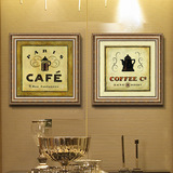 欧式有框客厅装饰画现代简约工艺画餐厅墙画饰品挂画餐厅壁画字母