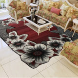 土耳其进口地毯 现代简约床前毯卧室毯客厅卧室茶几沙发花朵地毯