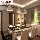VVG餐桌钢化玻璃 简约现代长方形餐桌椅组合 高档烤漆餐桌桌子6人