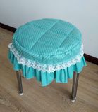 韩式田园加厚棉坐垫 椅垫 圆凳坐垫 凳子罩 椅子罩 小圆凳子套罩
