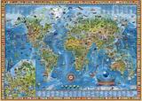 【现货】雷诺瓦德国HEYE进口成人拼图3000片世界地图新篇 包邮
