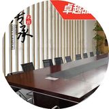 厂家直销 办公家具多功能大型会议桌长桌简约现代办公长条桌烤漆