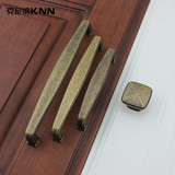 现代简约欧式青古铜拉手橱柜门把手美式衣柜酒柜家具方形个性把手