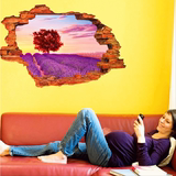 自粘墙纸贴画卧室床头创意房间装饰品包邮特惠3d立体墙贴客厅风景