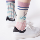 包邮韩版原宿个性创意女士中筒袜子纯棉卡通可爱情侣袜男士潮长袜