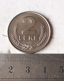 [赤膊] 阿尔巴尼亚 2列克 1989 纪念币 非流通 319