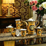 陶瓷咖啡茶具套装15头 欧式天使咖啡杯套装英式下午茶具杯碟组合