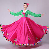 新款朝鲜服装 朝鲜女士服装 朝鲜族舞蹈服装女 大摆裙表演服批发