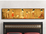 客厅中式山水装饰画 名画有框挂画 家居新中式古代国画风景画有框