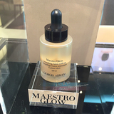 香港专柜代购 阿玛尼 Maestro Glow16年新款滴管保湿护肤粉底液