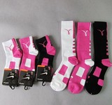 NIKE Elite粉色配色加厚毛巾底男款运动袜子 专业篮球袜精英袜