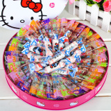 [转卖]不二家棒棒糖果礼盒铁盒装40支+大白兔奶糖生日儿童节