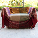沙发巾纯棉加厚秋冬美式乡村沙发垫布艺沙发套罩全盖毯子外贸原单