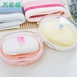 日本进口带盖皂盒旅行香皂盒沥水皂托便携肥皂盒创意时尚香皂盒