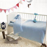 无荧光剂 A类婴儿床上用品 针织纯棉被套单件110*130 床笠120*65