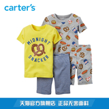 Carter's4件套装短袖上衣短裤居家服紧身款男婴幼儿童装321G087