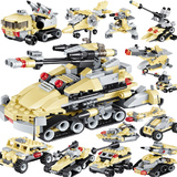 乐高积木军事系列拼装男生组装玩具人仔坦克车益智3-10岁儿童男孩