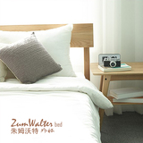 仙踪林双人床 现代简约实木床1.2 1.5 1.8米橡木床成人实木单人床