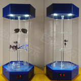影城3D眼镜台式展柜子饰品旋转展示柜玩具手表手机配件有机玻璃