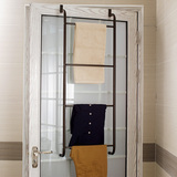 挂钩门后挂衣架创意壁挂置物架毛巾架浴室卫生间免钉无痕铁艺挂架