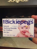 英国进口Bickiepegs婴儿饼干磨牙棒 宝宝零食辅食 无添加38g