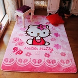 粉色儿童地毯卡通地毯卧室可爱地垫床边防滑卡通地毯垫儿童房地毯