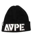 AAPE-8913869 针织帽反光logo 日本代购