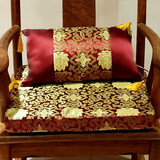 中式高档红木沙发坐垫 古典太师椅官帽椅垫冬复古腰枕套装 可定做
