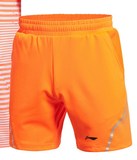 15年苏迪曼杯比赛短裤 李宁羽毛球运动短裤 蓝色 橙色
