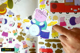 包邮 互动卡通宝宝带情景场景贴纸书 英文原版幼儿童贴贴画粘贴画