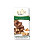 5条包邮瑞士品牌罗马尼亚进口 Heidi 赫蒂榛仁牛奶排条巧克力100g