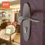 德国EKF门锁 简约欧式青古铜美式田园室内执手机械门锁 分体锁